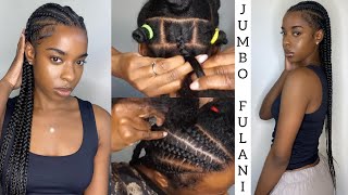 Detailed Fulani Braids~ From Pre-Parting To Knotless To Feed-Ins| Super Easy Diy