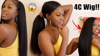 This Left Him Speechless! Ft. Wiggins Hair Most Natural U-Part Wig Install Best Kinky Straight Ever!