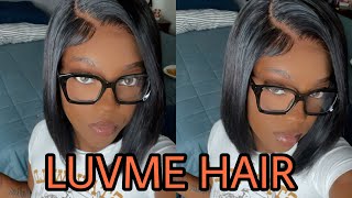 Asymmetric Side Part 4X4 Closure Bob| Ft: Luvme Hair