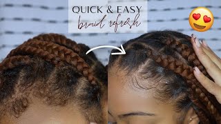 Quick & Easy Knotless Braid Refresh | How I Touch Up Old Braids