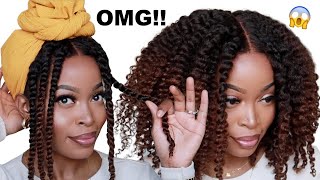 Fake A Twisted Updo & Twist Out On A Natural Hair Wig | No Glue, No Gelgreat Protective Style
