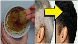 Gray Hair Turn To Black Hair Naturally Permanently With Ginger | White Hair Dye Natural In 4 Minutes