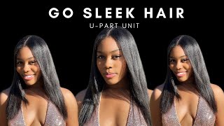 Wow This Looks Natural | U-Part Wig | Go Sleek Hair | How To Install | Chit Chat | Self Confidence |