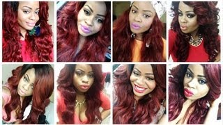 I'M A Red Head - Edee Beau Hair U-Part Wig + Lace Closure Wavy