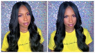 The Best Body Wave U Part Wig With Middle Leave Out | 24 Inch Wig | Nadula Hair Review