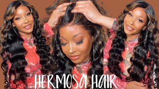 Undetectable Skin Melt Lace  The Perfect Honey Highlight Wig For Fall Ft. Hermosa Hair