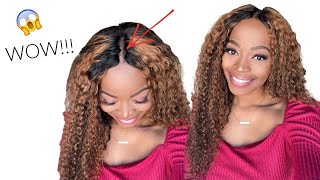 V Part Highlight Wig| No Leave Out| Crochet Method Ft. Unice Hair