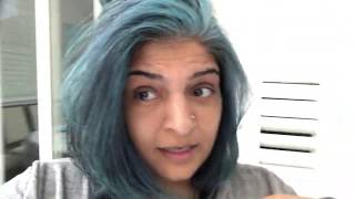 L'Oreal Colorista Teal On Grey Gray Hair & Dark Hair - Honest Review & Wash Out