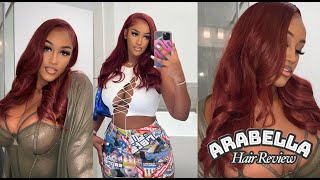 Super Vibrant Auburn Lace Frontal Wig | Arabella Hair Official