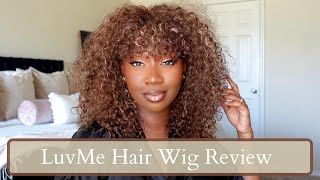 Throw On And Go | Glueless Curly Afro | Wig Install And Review | Ft Luvme Hair | Tan Dotson
