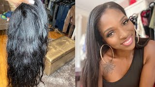 How I Wash My Straight U Part Wig From Luvme Hair| Antionette