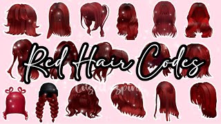 Aesthetic Red Hair Codes For Roblox/Bloxburg