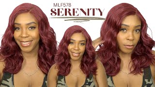 Bobbi Boss Synthetic Hair Hd Lace Front Wig - Mlf578 Serenity --/Wigtypes.Com