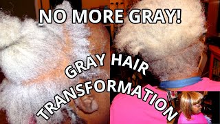 No More Gray!! Gray Hair Transformation