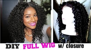 Diy U-Part Wig W/ Closure Fast & Easy