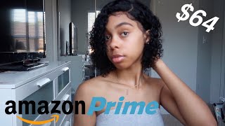 Watch Me Install This Affordable Amazon Prime Curly Bob Wig Ft Jaja Hair