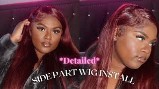 *Detailed* Trendy Side Part Wig Install Step By Step  Ft. Megalook Hair