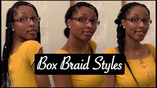 15 Cute & Easy Box Braid Hairstyles | Medium Sized Box Braids | Box Braid Hairstyles