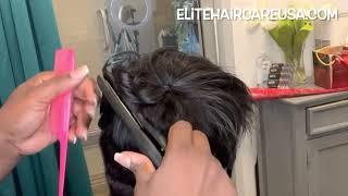 Alopecia Extensions For Balding| She Drove 7 Hours | Coloring Gray Hair Technique