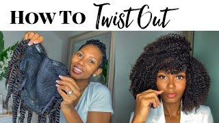 U-Part Wig Tutorial (Very Detailed Step-By-Step Twist Out)