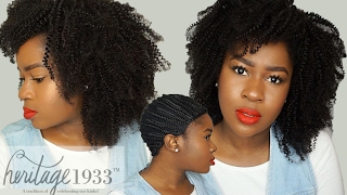 How To Make Wig A Using Bomb Clip-Ins For 4C Natural Hair + Hair Info!!! Heritage1933|Mona B.