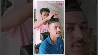 New Hair Cutting Status || Trending Status || Friends Hair Cutting || Sahanur #Hairstyle #Shorts
