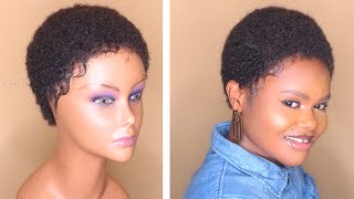 Natural Low Cut Wig Tutorial Using  Expression Product - Natural Hairstyle Tutorial