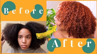 Dying My Natural Hair Orange/Copper/Red/Ginger | No Bleach...Tik Tok Made Me Do It *2021 Makeover*