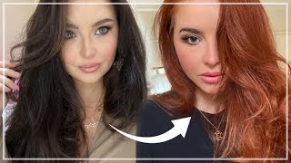 Diy Brunette To Ginger/Red Hair Tutorial (At Home)