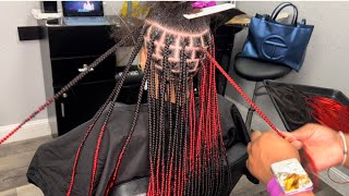 Highly Requested How To: Checkered Knotless Box Braids | Could You Handle All This Hair????