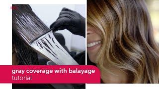 How To Cover Gray Hair With A Balayage Using Koleston Perfect | Wella Professionals
