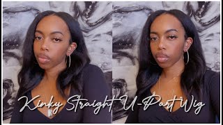 Easiest Wig Install Ever | Affordable Kinky Straight U Part Wig | Ali Pearl | Harrahmoet