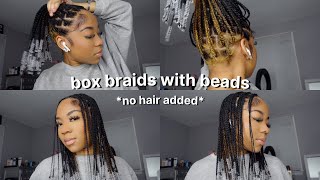 Doing Natural Braids With Beads On Myself