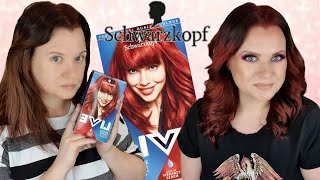 Shwarzkopf Live 035 Real Red Hair Dye Application | Brunette To Red | Clare Walch