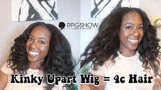 Natural Haired Upart Wig Review + Try On | Perfect Blend For 4C Hair