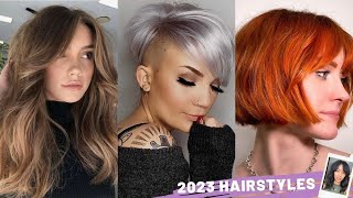 Hot 2023 Hair Trends - Curtain Bangs, Layered Hair, Blunt Bob, Undercuts & More