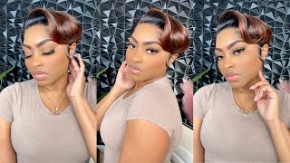 Synthetic Short Pixie Cut Wig| Outre Perfect Hairline Lace Wig - Blaze ***No Plucking Required***