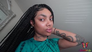 Braided Wig Review | Triangle Part Box Braid Wig | Olymeiwig Review