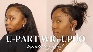 U-Part Wig Up-Do | Claw Clip Hairstyle | Wiggins Hair | Humidity Proof | Lindiorslife