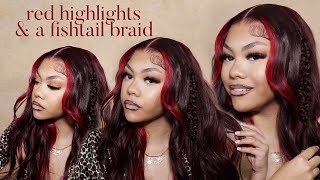 In Luv W These Red Highlights! | Black Friday Deals!! | Julia Hair