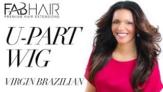 How To: Make U Part Wig With Virgin Brazilian Hair Fabhair.Com