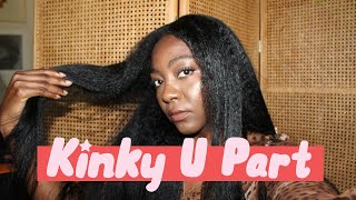 Kinky Straight U Part Wig Tips & Application| Luxury Tresses By Fab