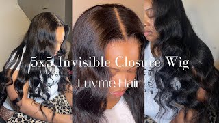 Luvme Hair 5X5 Invisible/Hd Closure Wig
