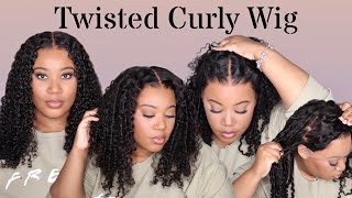 *New* 2-N-1 Twisted Curly Wig | 13X6 Full Frontal, Clean Hairline | Idnhair