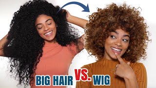 How To Fit A Wig Over Big Hair! |  Jasmeannnn