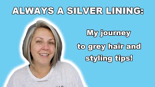 Transitioning To Natural Gray Hair With Ease - Bleached Around Face For Extra Drama.