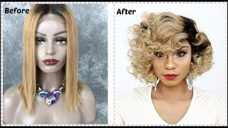Watch My Transform My Ombre Bob Lacefront Wig Ft. Hairex10