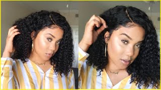 Affordable Curly 360 Bob Wig For $80!! | Every Day Wig Application! | Ali Grace