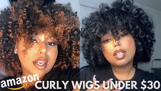 Trying Curly Amazon Wigs For Under $30 | So Soft | Must Try