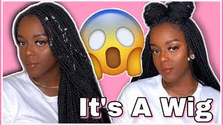 How To: Style A Braided Wig | The Most Realistic Wig Ever | Keyana Talented